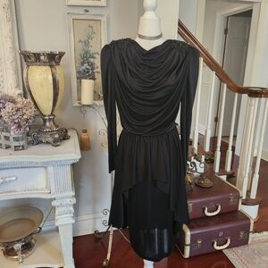 Black Vintage Vampire Lolita Lydia Deetz Dress M